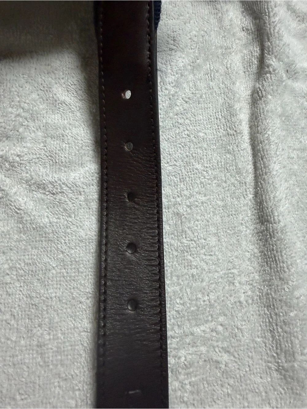 Vineyard Vines Pink Patterned Leather Belt with Gold Buckle